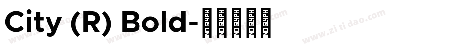 City (R) Bold字体转换